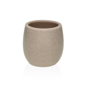 Zahnbürstenhalter Versa Luvo Beige Harz 95 x 90 x 95 cm