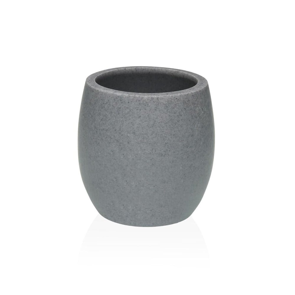 Zahnbürstenhalter Versa Luvo Grau Harz 7,5 x 11,1 x 7,5 cm