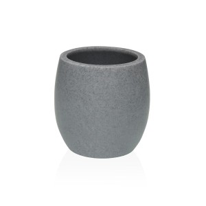 Zahnbürstenhalter Versa Luvo Grau Harz 7,5 x 11,1 x 7,5 cm