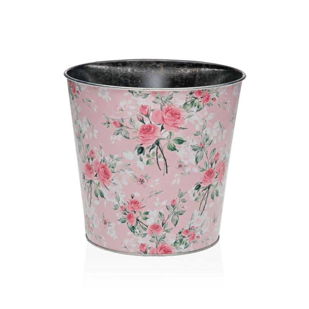 Blumentopf Versa XL Rosa Metall Minimalistisch 16,5 cm