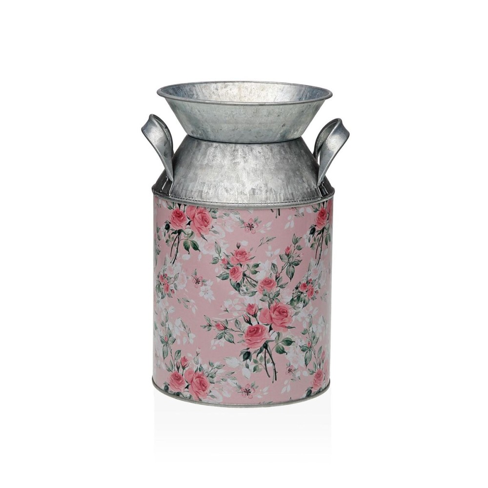 Vase Versa Rosa Metall Blomster 13 x 15,5 x 21 cm