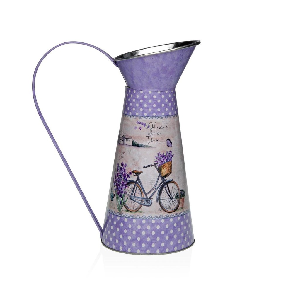 Vase Versa Lilac Metal Bicycle 16 x 28 x 22 cm