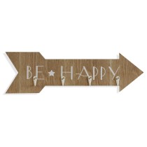 Portemanteau Versa Be Happy Bois MDF 4 x 14,5 x 48 cm