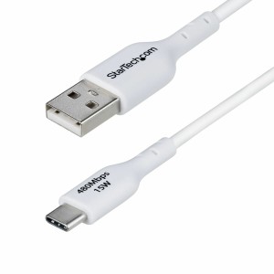 USB-Kabel Startech USB2AC1MNCWHE Weiß 1 m