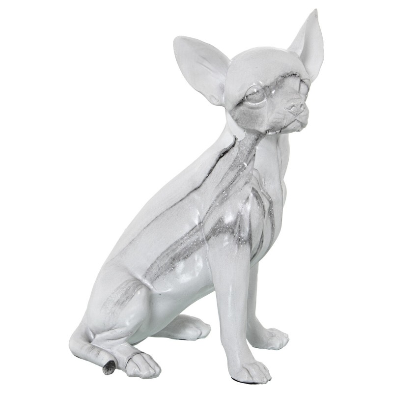 Figurine Décorative Alexandra House Living Plastique Chien 15 x 18 x 27 cm Marbre