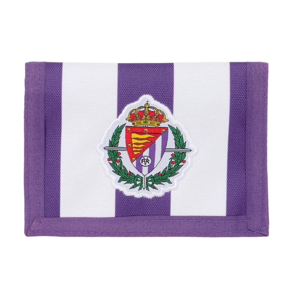 Unisex-Brieftasche für Geldscheine und Kreditkarten Real Valladolid C.F. Weiß Lila
