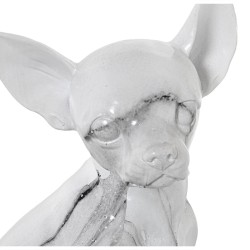 Decorative Figure Alexandra House Living Plastic Dog 15 x 18 x 27 cm Marble