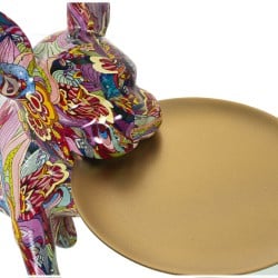 Figurine Décorative Alexandra House Living Multicouleur Plastique Chien 22 x 34 x 29 cm Plateau