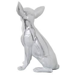 Decorative Figure Alexandra House Living Plastic Dog 15 x 18 x 27 cm Marble