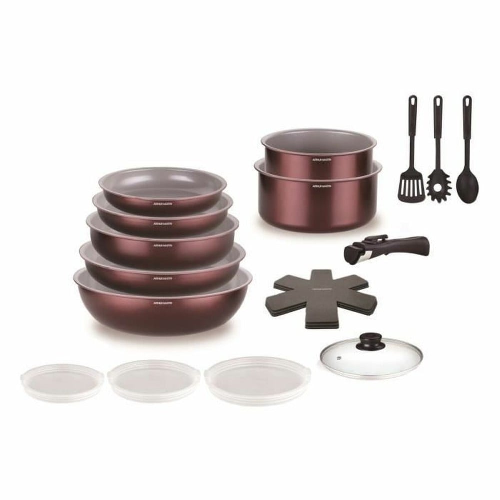 Topfset Arthur Martin AM2503 Granatrot