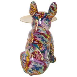 Figurine Décorative Alexandra House Living Multicouleur Plastique Chien 22 x 34 x 29 cm Plateau