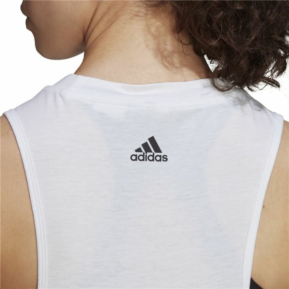 Women's Sleeveless T-shirt Adidas AEROREADY Racerback  White