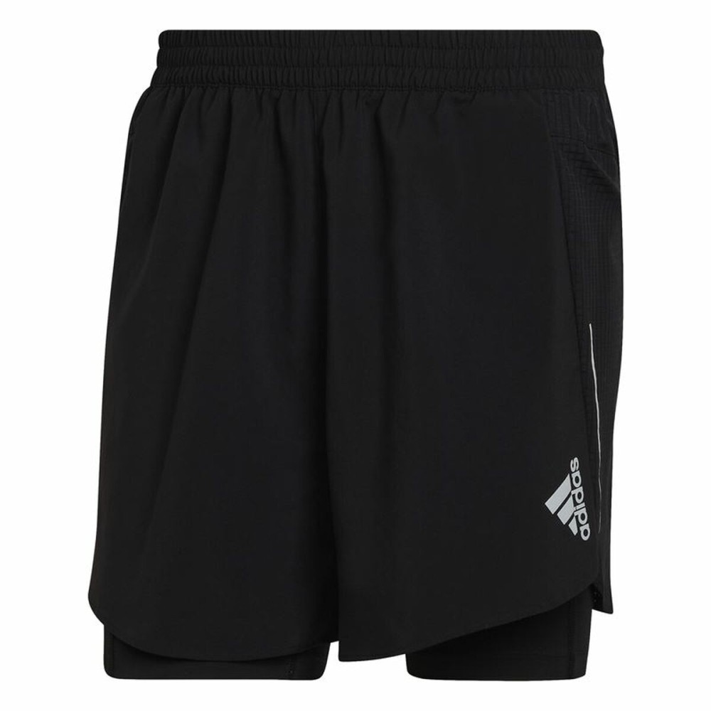 Herren-Sportshorts Adidas Two-in-One Schwarz