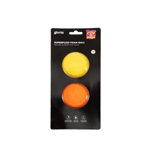 Ball für Haustiere Gloria PLAY AND RUN Gelb Schaum TPR M 6,35 cm 2 Stück