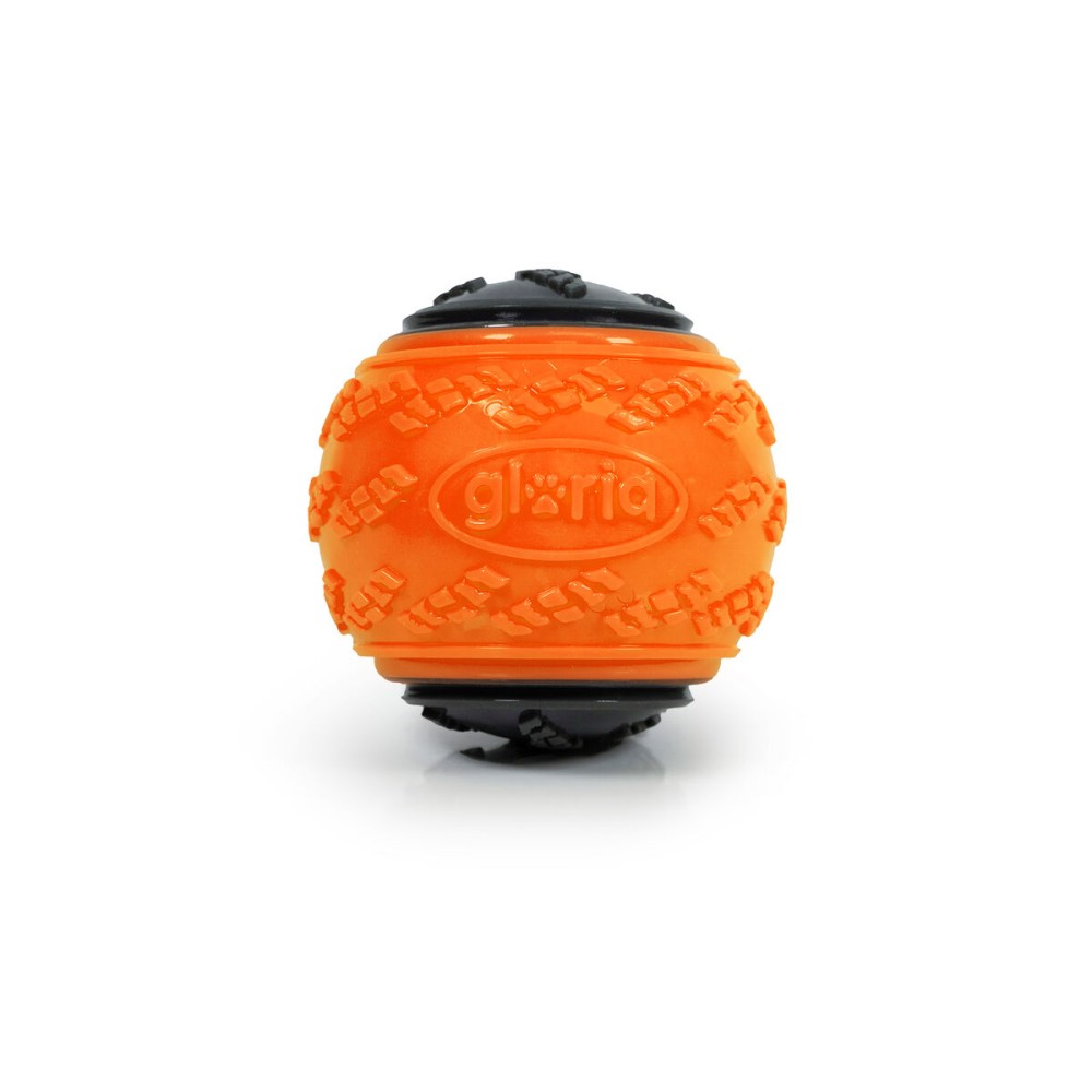Ball für Haustiere Gloria PLAY AND RUN Orange TPR L 8,89 cm