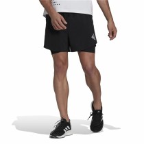 Herren-Sportshorts Adidas Two-in-One Schwarz