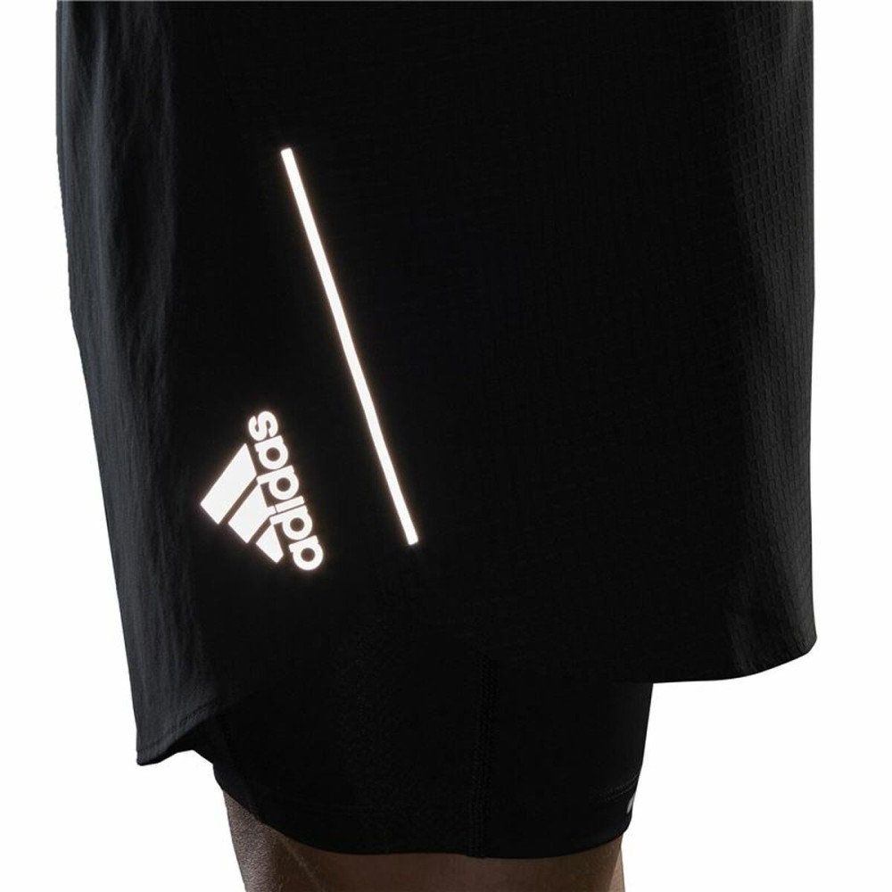 Herren-Sportshorts Adidas Two-in-One Schwarz