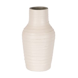 Vase Blanc Céramique 17 x 17 x 30 cm