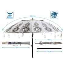 Beach parasol White Ø 220 cm SPF50+ Boho