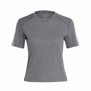 T-shirt à manches courtes femme Adidas 3 stripes Essentials Gris clair