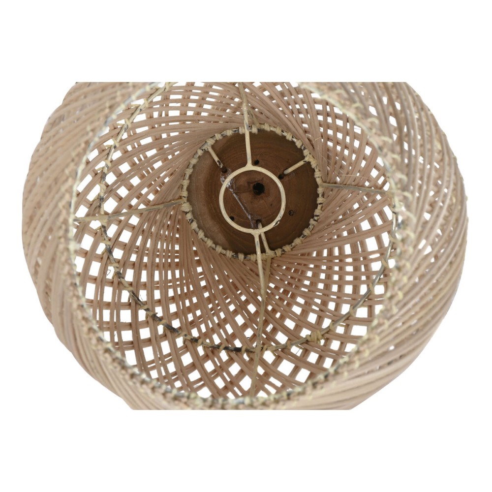 Lampenschirm Home ESPRIT natürlich Bambus Teakholz 35 x 35 x 85 cm (2 Stück)