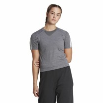 T-shirt à manches courtes femme Adidas 3 stripes Essentials Gris clair