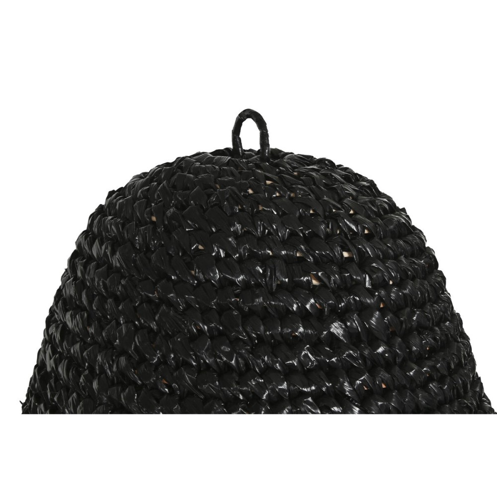 Lampenschirm Home ESPRIT Schwarz Bast 60 x 60 x 80 cm