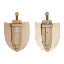 Epée Jouet Home ESPRIT 28 x 0,5 x 33,5 cm (2 Unités)