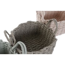 Korb-Set Home ESPRIT Schnur 28 x 28 x 18 cm