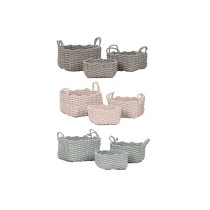 Set de basket Home ESPRIT Corde 28 x 28 x 18 cm