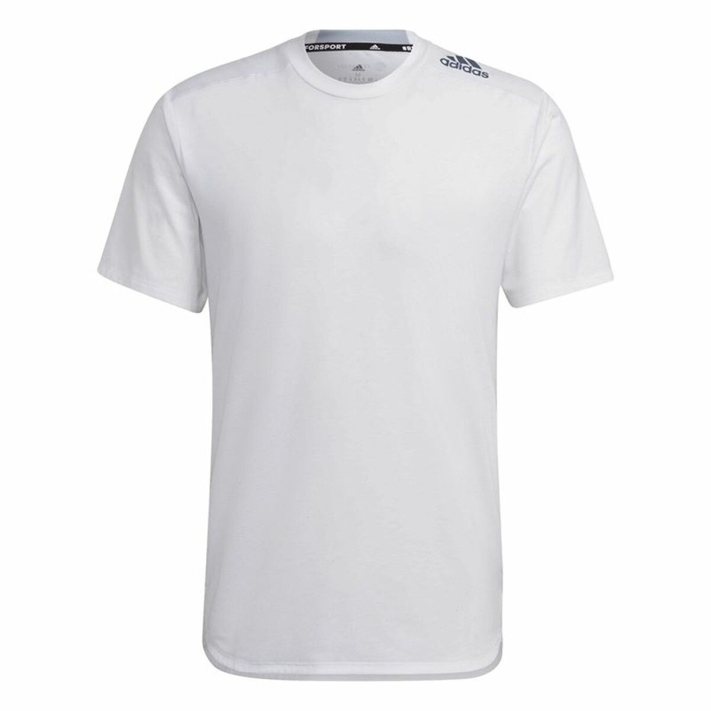 Men’s Short Sleeve T-Shirt Adidas D4T White