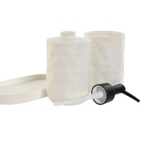 Badezimmer Set Home ESPRIT Weiß ABS Dolomite 17,5 x 9,5 x 18 cm 3 Stücke