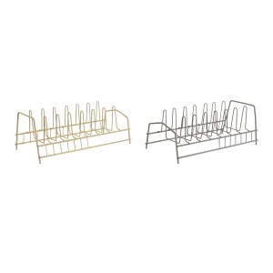 Abtropfsieb für die Spüle Home ESPRIT Beige Grau 35 x 18 x 10 cm (2 Stück)