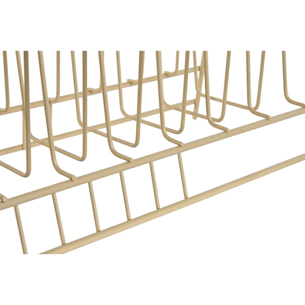 Draining Rack for Kitchen Sink Home ESPRIT Beige Grey 35 x 18 x 10 cm (2 Units)