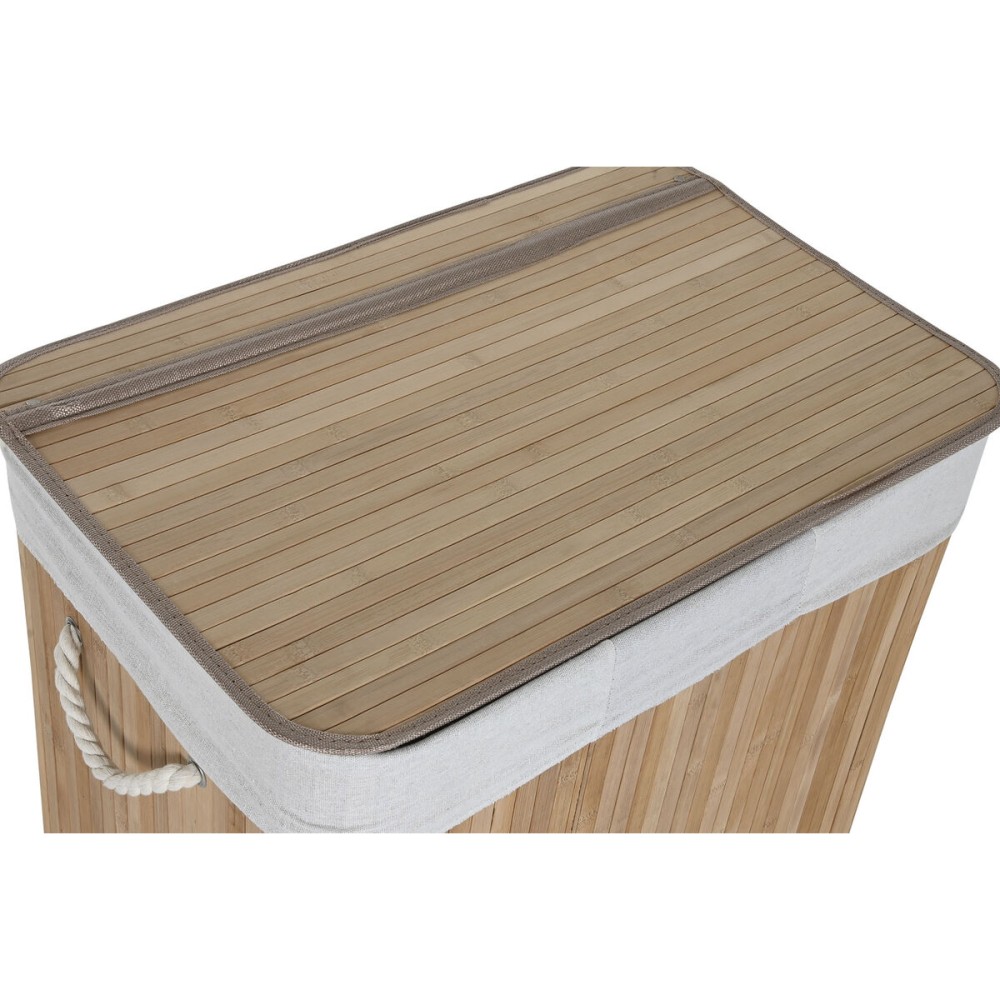 Panier à linge Home ESPRIT Blanc Naturel Bambou 140 L 60 x 40 x 60 cm