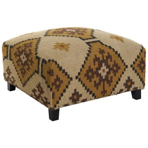 Fußstütze Home ESPRIT Beige Senf 80 x 80 x 44 cm
