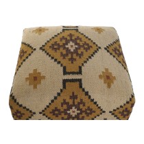 Fußstütze Home ESPRIT Beige Senf 80 x 80 x 44 cm