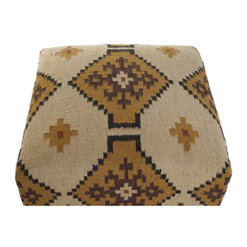 Fußstütze Home ESPRIT Beige Senf 80 x 80 x 44 cm