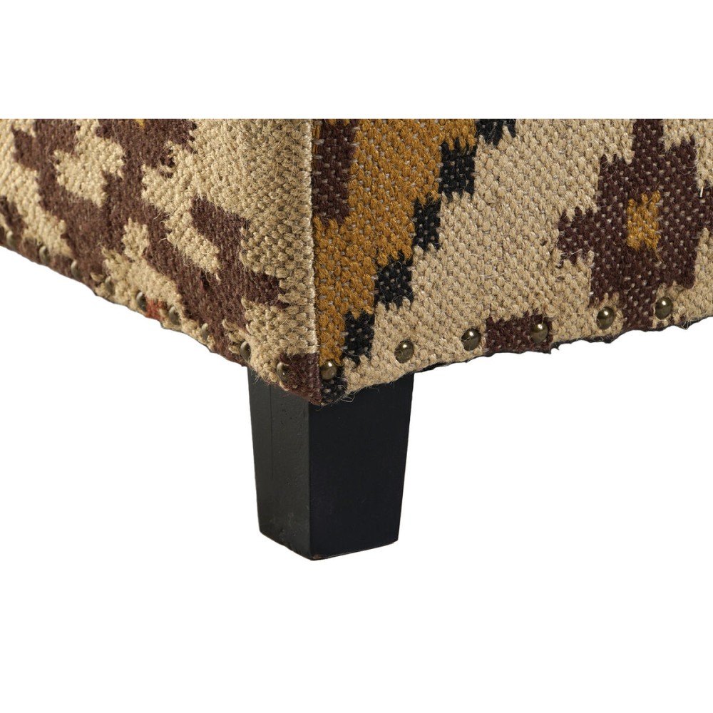Fußstütze Home ESPRIT Beige Senf 80 x 80 x 44 cm