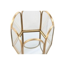 Jewelry box Home ESPRIT Golden Metal Crystal 9,2 X 8,2 X 9,5 cm