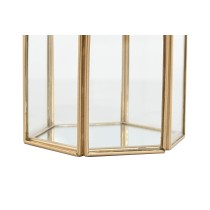 Jewelry box Home ESPRIT Golden Metal Crystal 9,2 X 8,2 X 9,5 cm