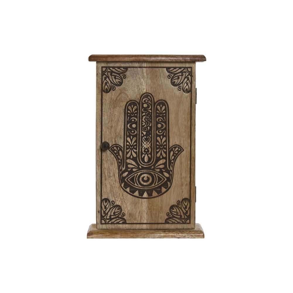 Armoire à clés Home ESPRIT Naturel 18 x 7,5 x 28 cm