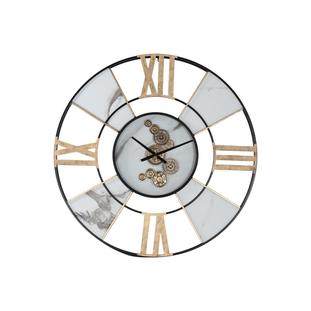 Wanduhr Home ESPRIT Weiß Schwarz Gold Metall 142 X 9 X 142 cm
