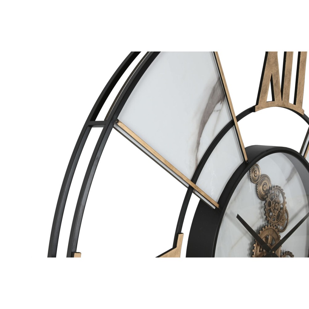 Wanduhr Home ESPRIT Weiß Schwarz Gold Metall 142 X 9 X 142 cm