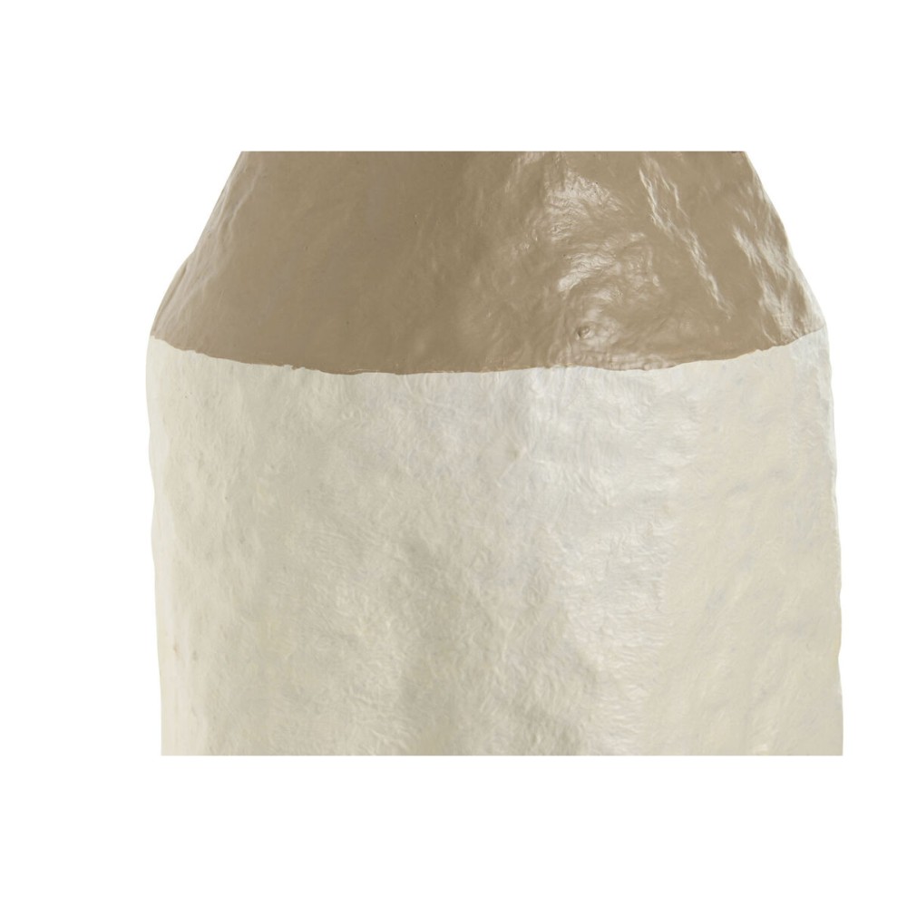 Set von 3 Vasen Home ESPRIT Weiß Gold Metall 14 x 14 x 67 cm (3 Stücke)