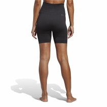 Sporthose Damen Adidas Studio Aeroknit Schwarz