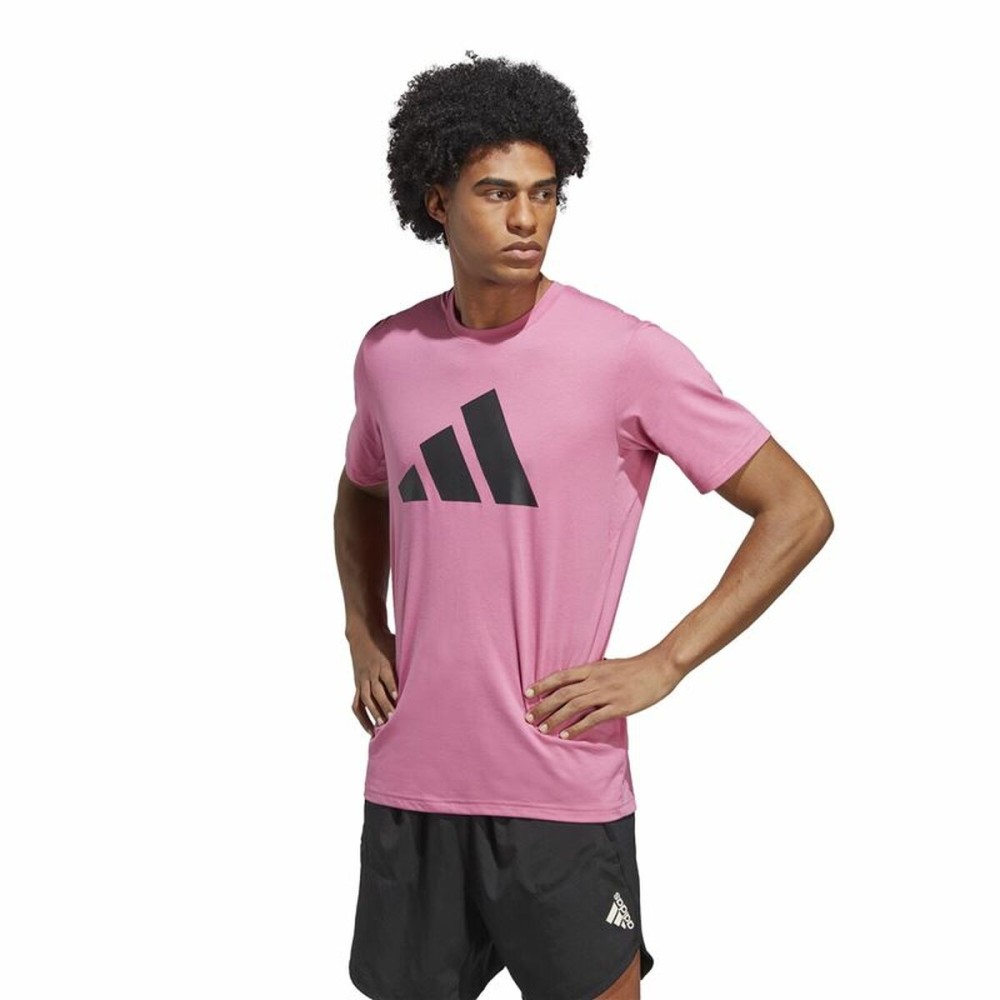 Herren Kurzarm-T-Shirt Adidas Training Essentials Lila (S)