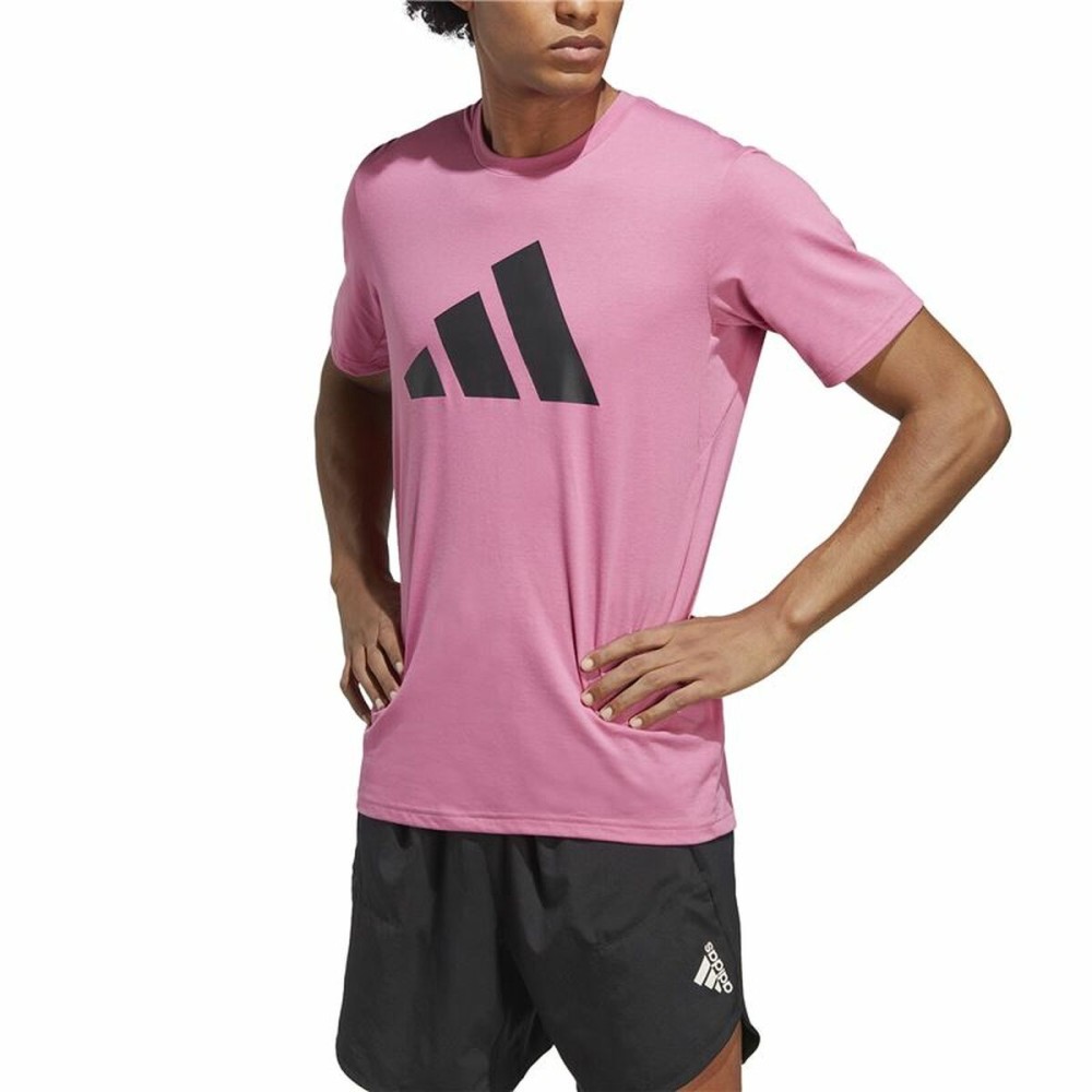 Herren Kurzarm-T-Shirt Adidas Training Essentials Lila (S)