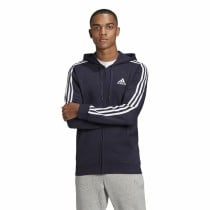 Herren Sweater mit Kapuze Adidas 3 Stripes Dunkelblau