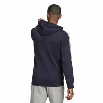 Herren Sweater mit Kapuze Adidas 3 Stripes Dunkelblau